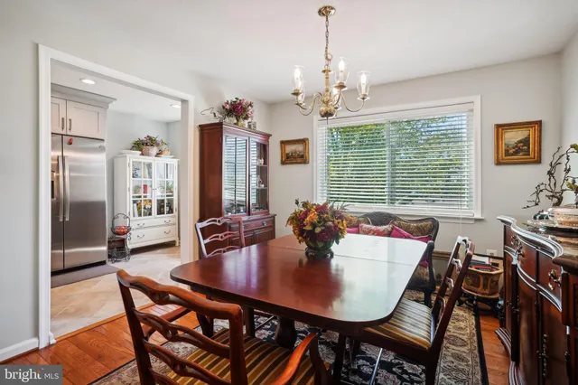 a view of a refrigerator in kitchen and a refrigerator