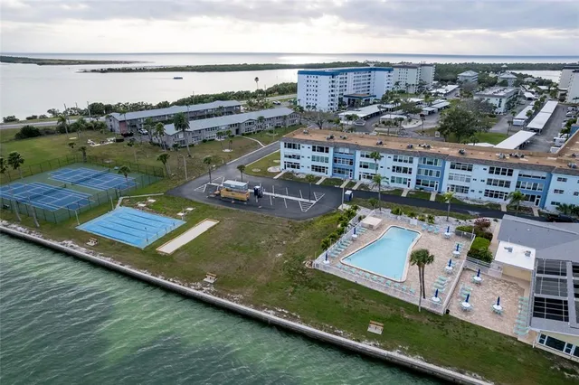 a view of a house with a ocean view