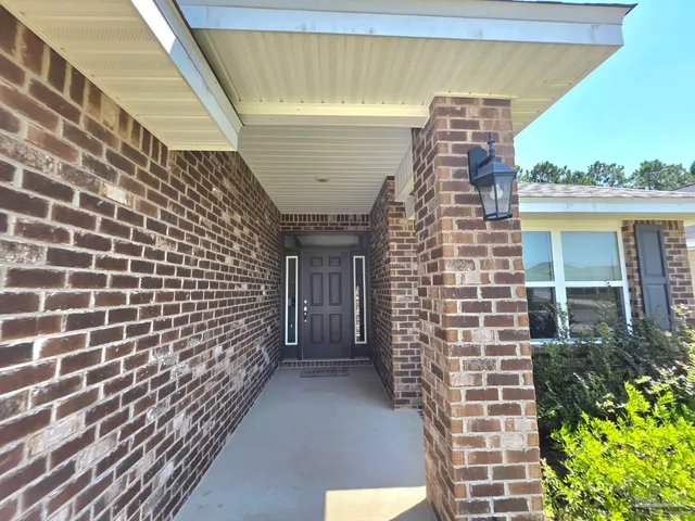 a view of front door of house
