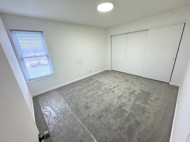 an empty room with an entryway