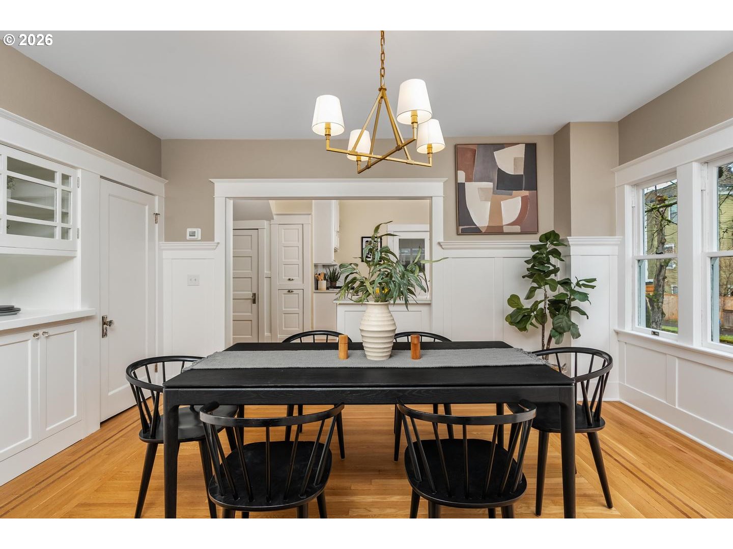 1239 Northeast Sumner Street Portland, OR 97211 - Photo 12 of 48 a dining room with furniture and wooden floor