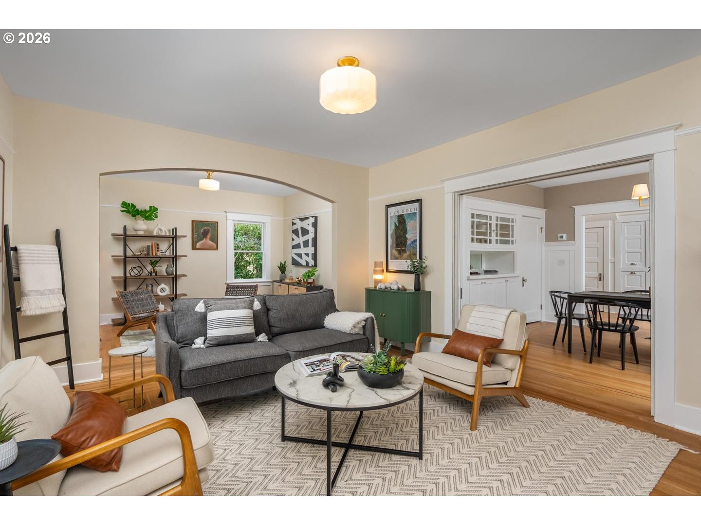 1239 Northeast Sumner Street Portland, OR 97211 - Photo 8 of 48 a living room with furniture and a large window