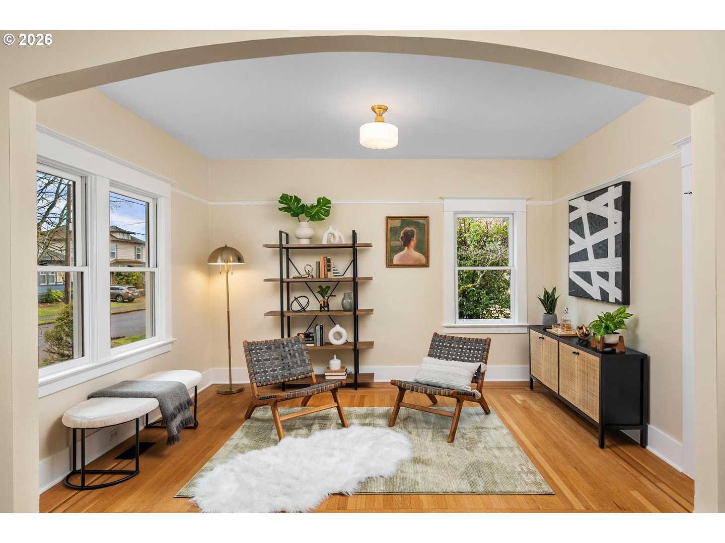 1239 Northeast Sumner Street Portland, OR 97211 - Photo 10 of 48 a living room with furniture and a window