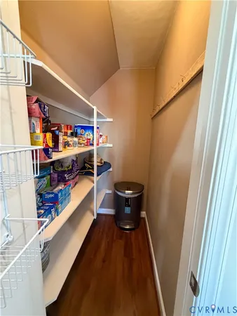 a view of storage and utility room