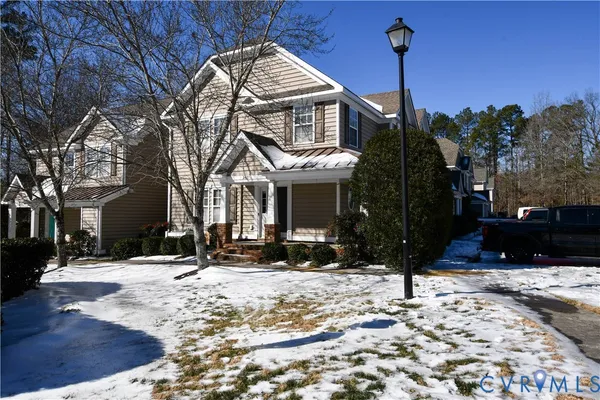 a front view of a house