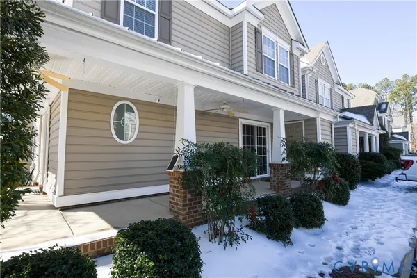 a front view of a house