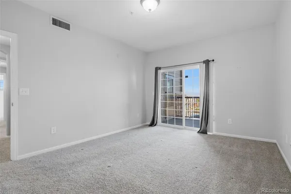 a view of a room with empty racks