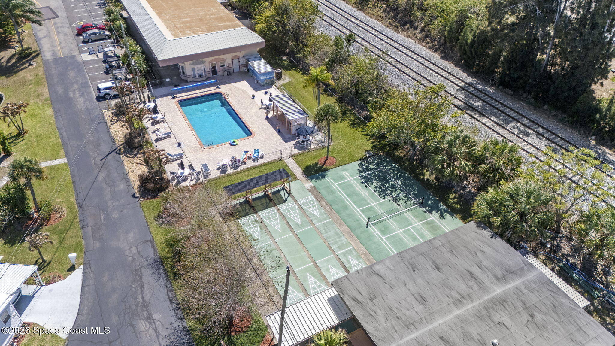 2966 Indian River Drive Northeast Palm Bay, FL 32905 - Photo 31 of 31 an aerial view of a house