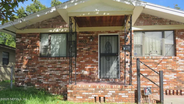 a front view of a house