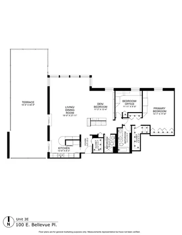 $850,000 | 100 East Bellevue Place, Unit 3E, Chicago, IL 60611