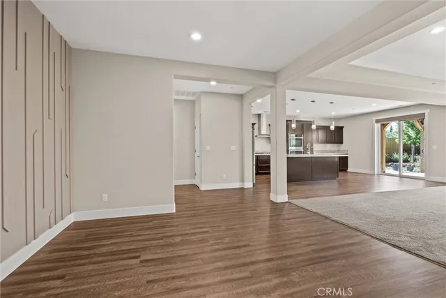 wooden floor in an empty room