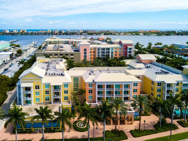 a view of a city that has tall buildings