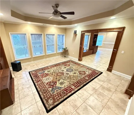 a view of an empty room