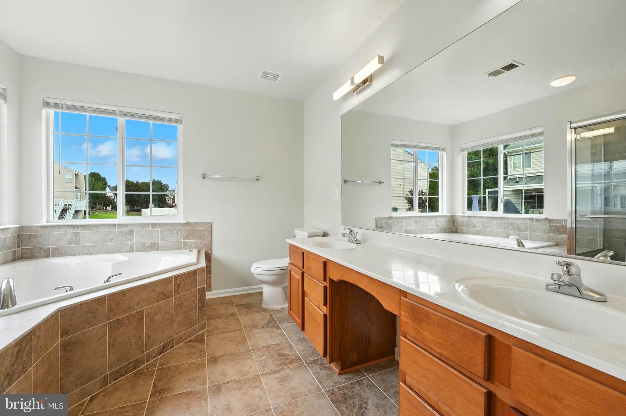 705 Holly Leaf Road Culpeper, VA 22701 - Photo 41 of 62 a bathroom with a tub sink and mirror