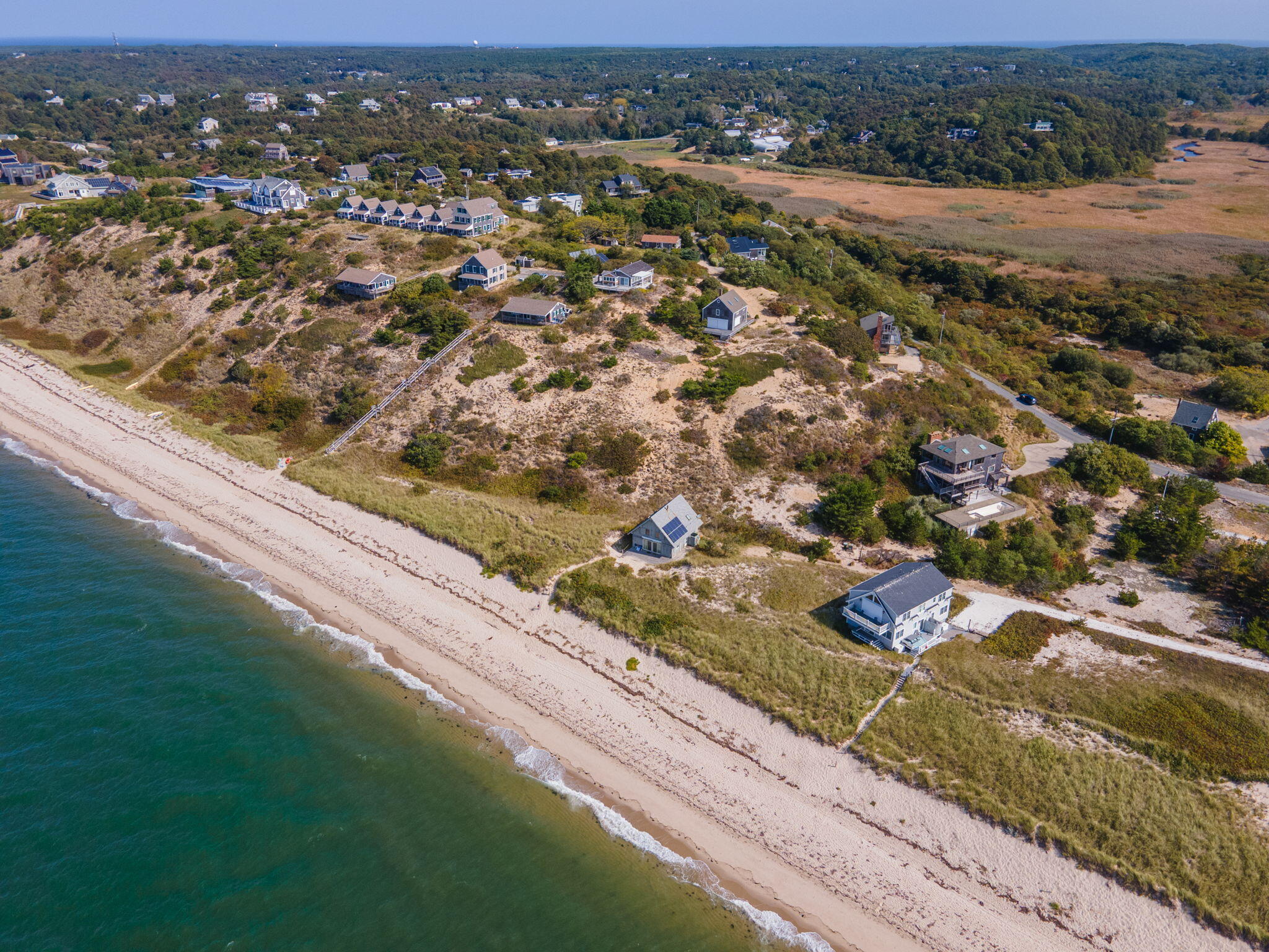 52 Corn Hill Road Truro, MA 02666 - Photo 69 of 74 an aerial view of residential houses with outdoor space
