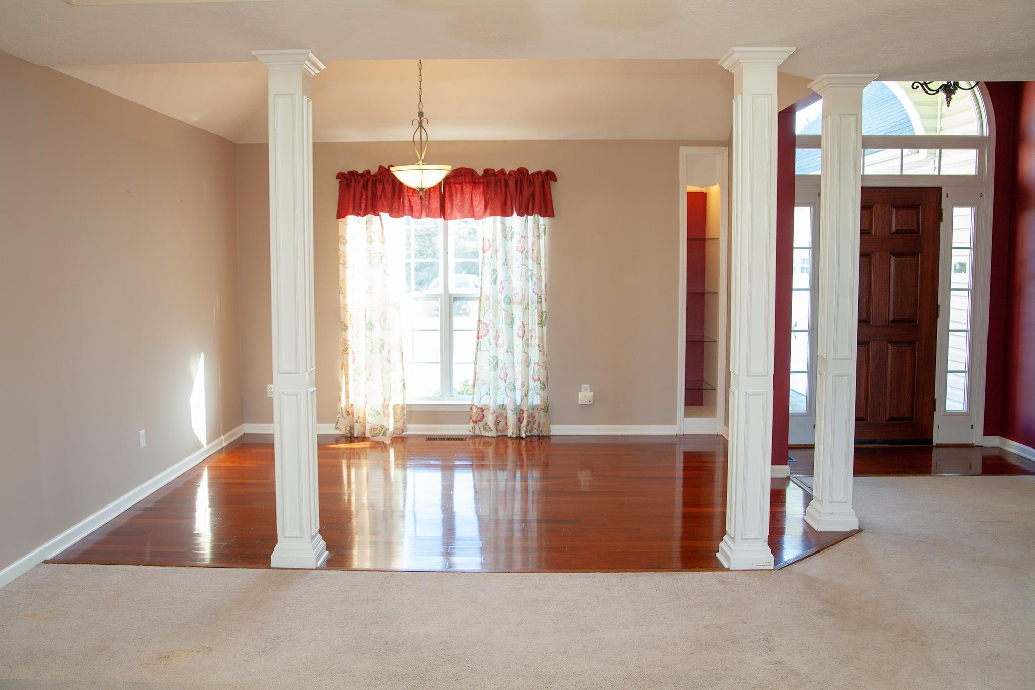 11097 New Cut Off Road Bon Aqua, TN 37025 - Photo 8 of 24 Formal Dining Room w/ hardwoods and columns