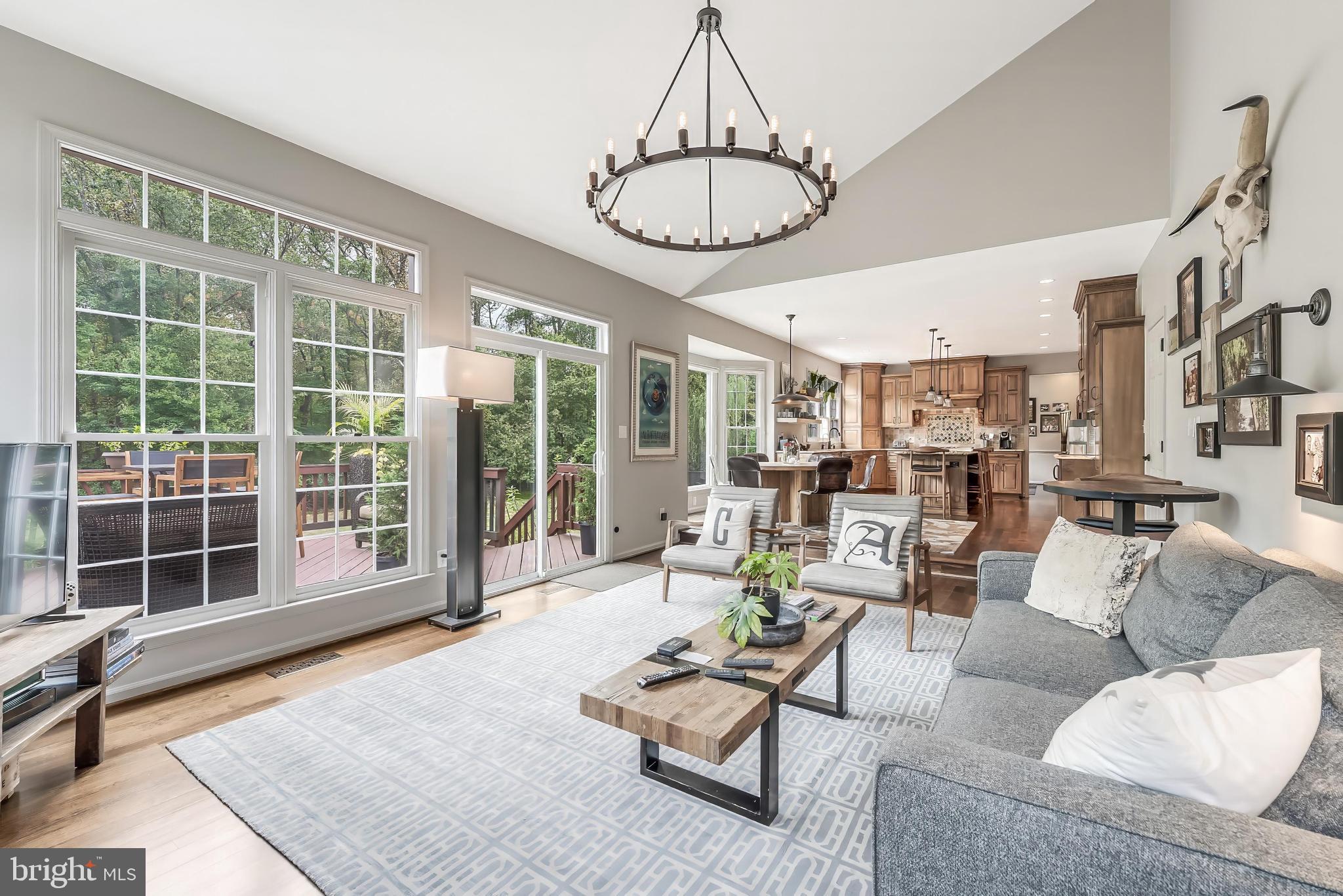 1179 Reston Avenue Herndon, VA 20194 - Photo 19 of 47 a living room with furniture chandelier and a large window