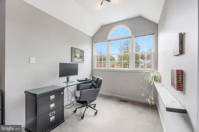 a workspace with a window