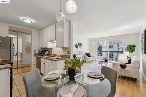 a close view of dining table