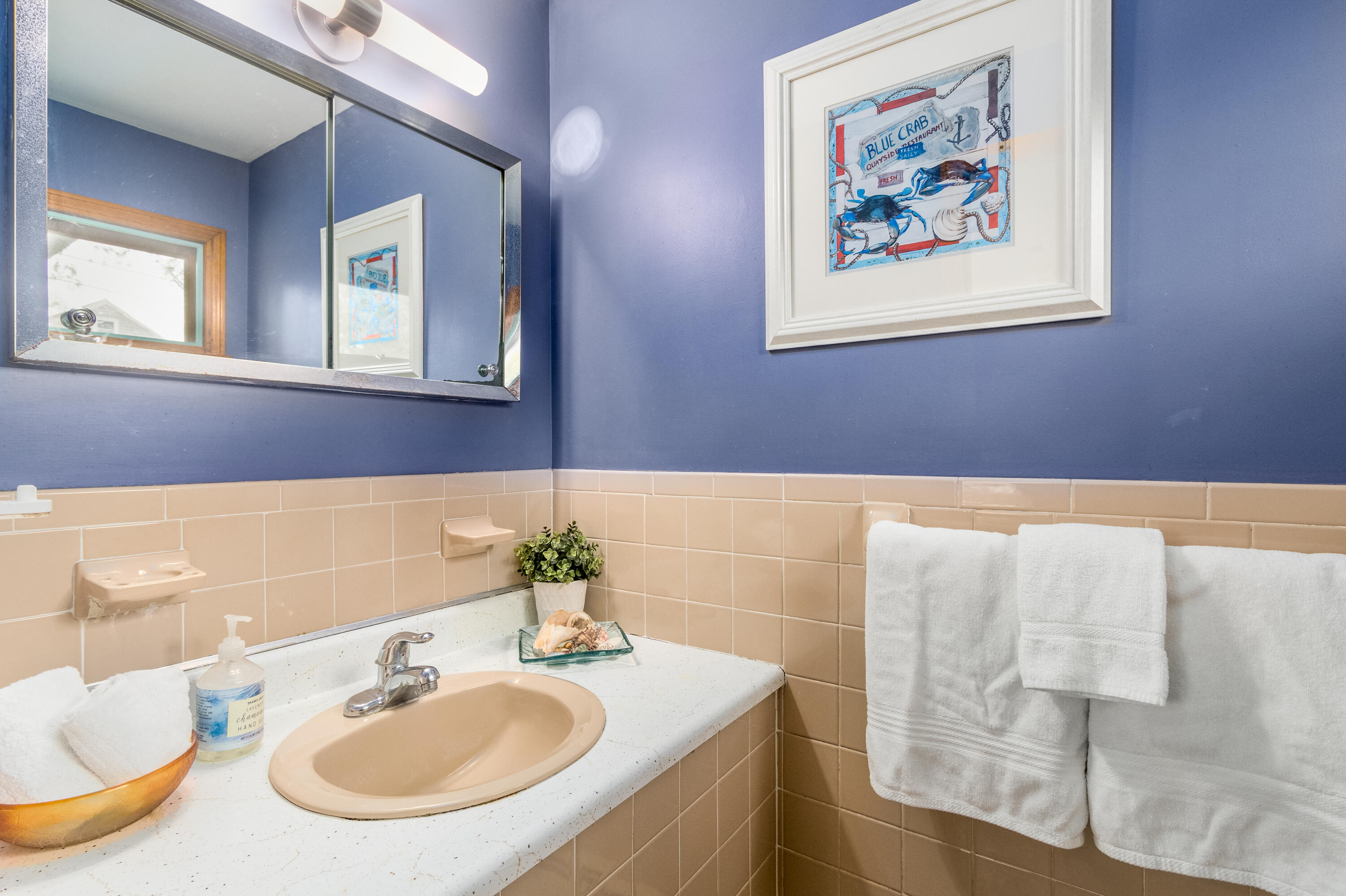 3 Tern Road Harwich, MA 02645 - Photo 26 of 44 a bathroom with a sink and a mirror