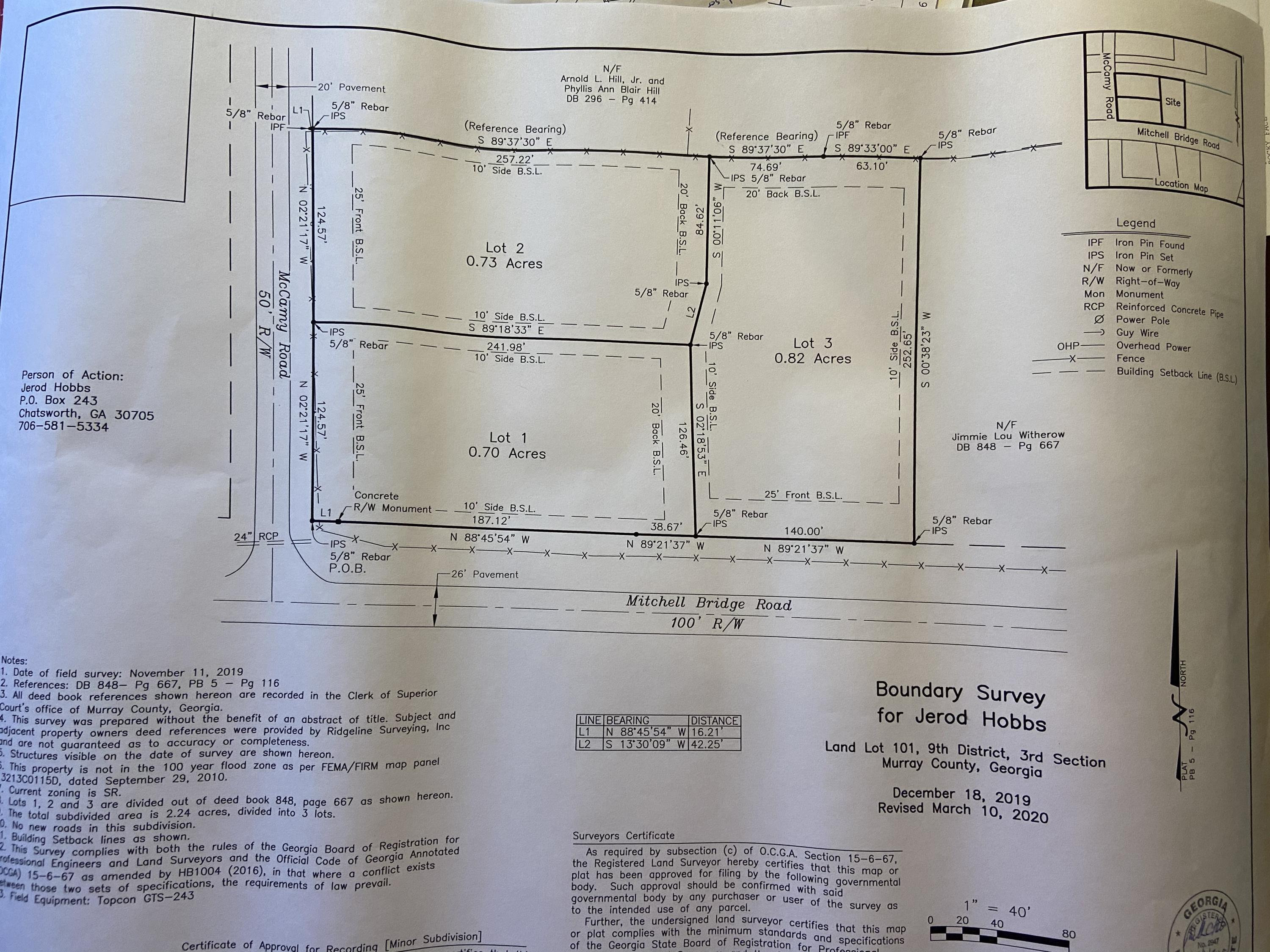 46 McCamy Road Chatsworth, GA 30705 - Photo 5 of 17 Plat Map