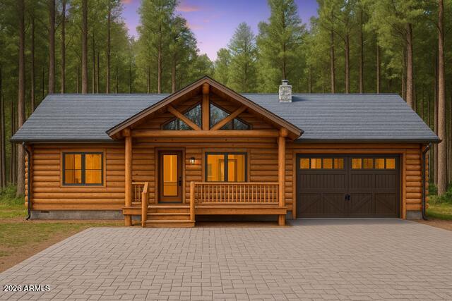 Log Cabin Rendering
