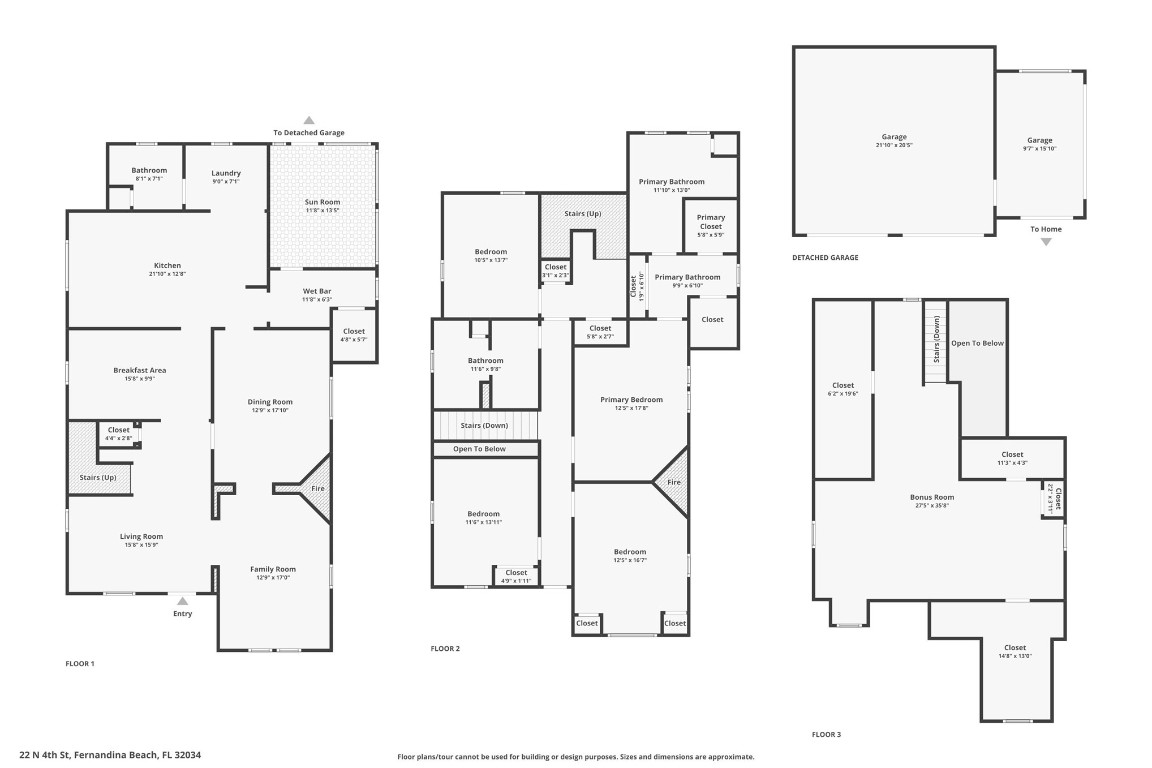 22 North 4th Street Fernandina Beach, FL 32034 - Photo 100 of 100 Floor Plans of 22 N. 4th St.
