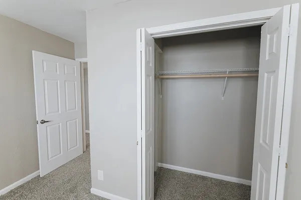 a view of closet area