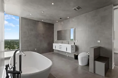 an aerial view of a city