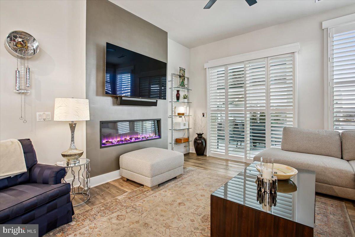 25635 Not Forgotten Terrace Chantilly, VA 20152 - Photo 10 of 59 living room with electric fireplace
