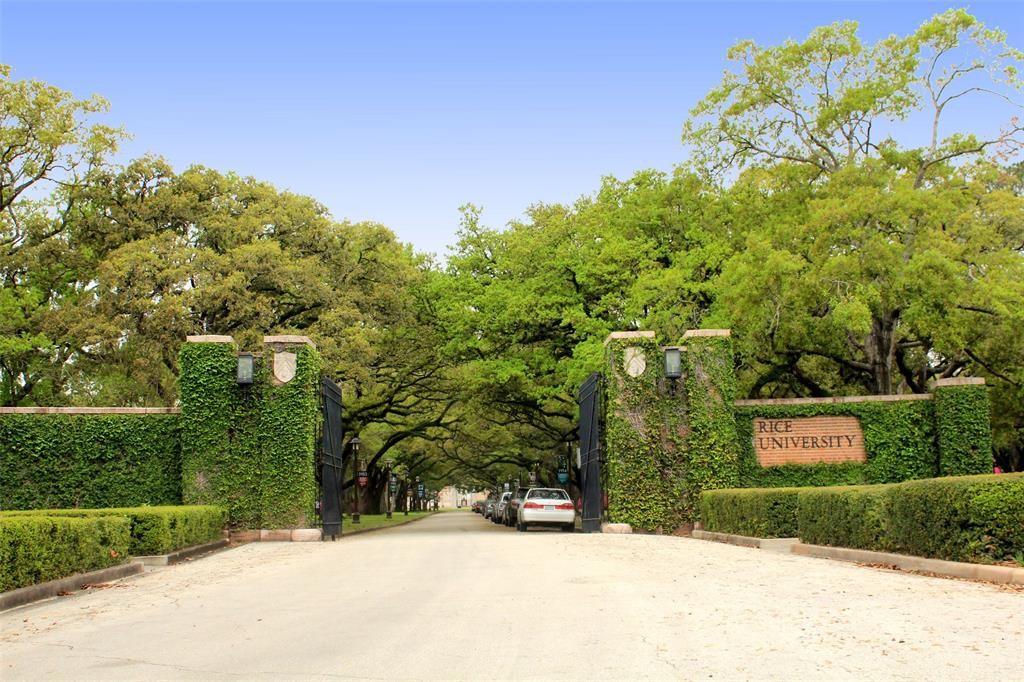 4010 Milton Street Houston, TX 77005 - Photo 44 of 49 RICE UNIVERSITY. This beautiful campus is on the other side of Rice Village which means West U is home to professors and university employees. Locals get to enjoy weekend football games or even just strolling around the campus for a break from the hustle. It's such a peaceful place. Rice also offers tennis and swim lessons.