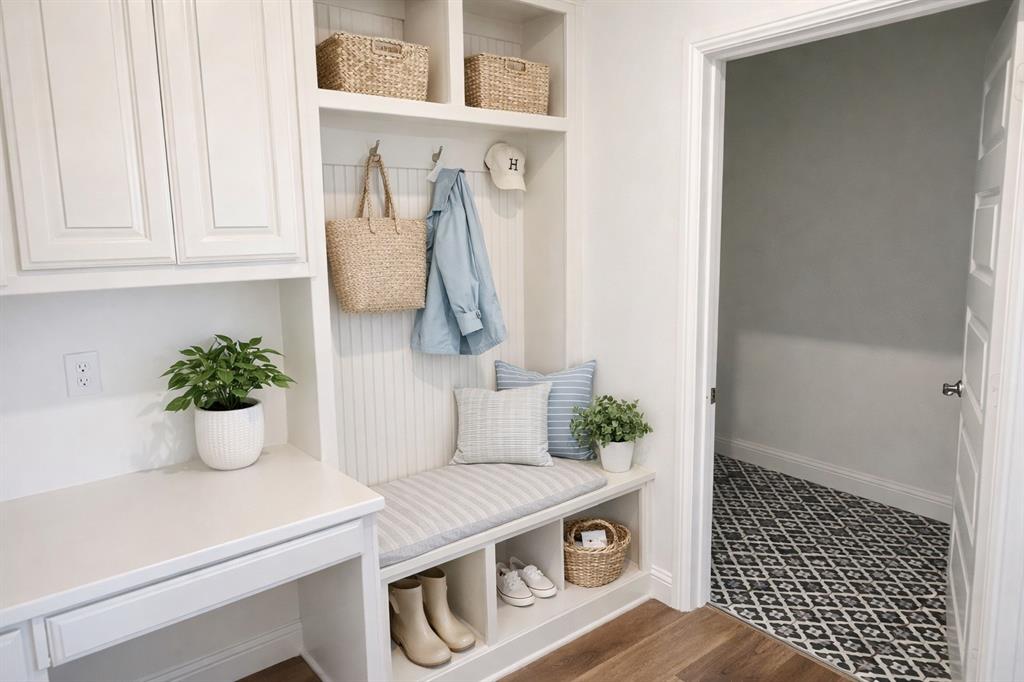 118 Bitsy Boyd, TX 76023 - Photo 23 of 40 Mud room bench area virtually staged