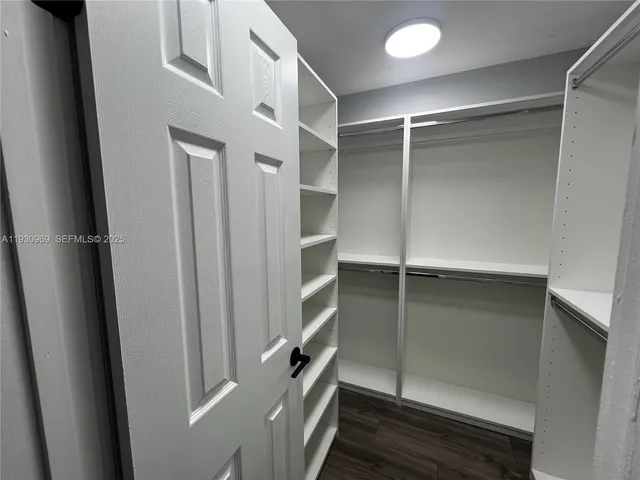 a view of walk in closet
