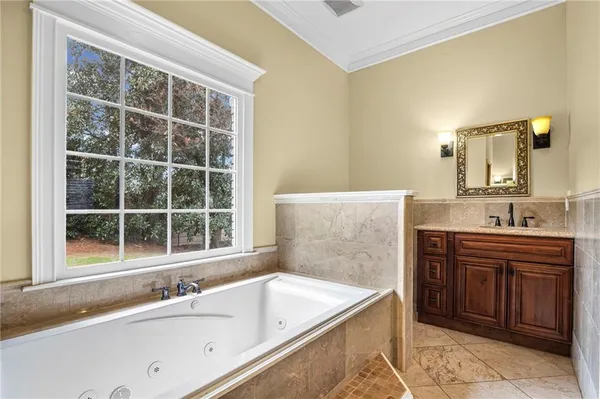 a bathroom with a sink and a bathtub