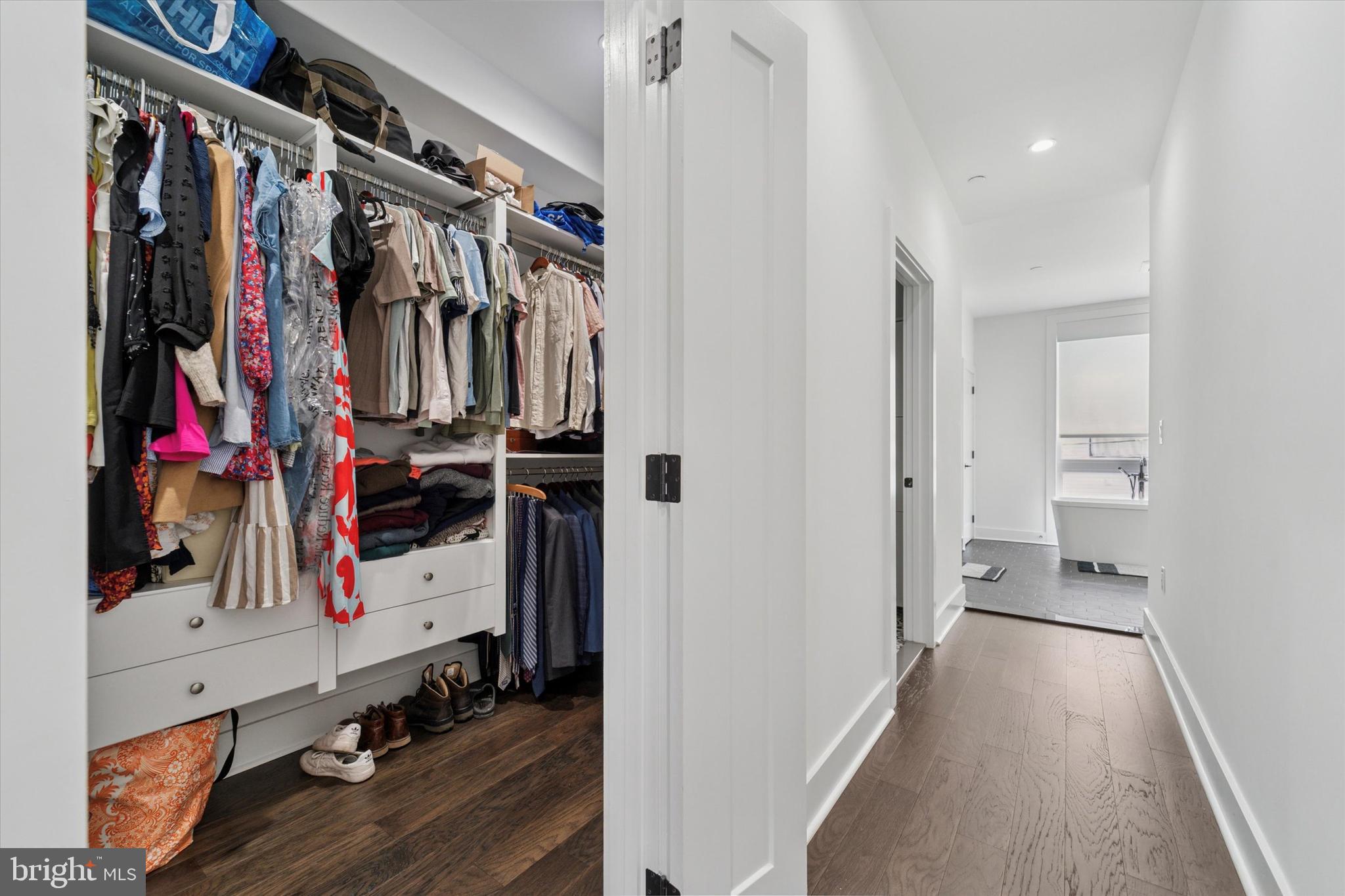 73 East Sharpnack Street Philadelphia, PA 19119 - Photo 23 of 50 a view of walk in closet with clothes and shoes