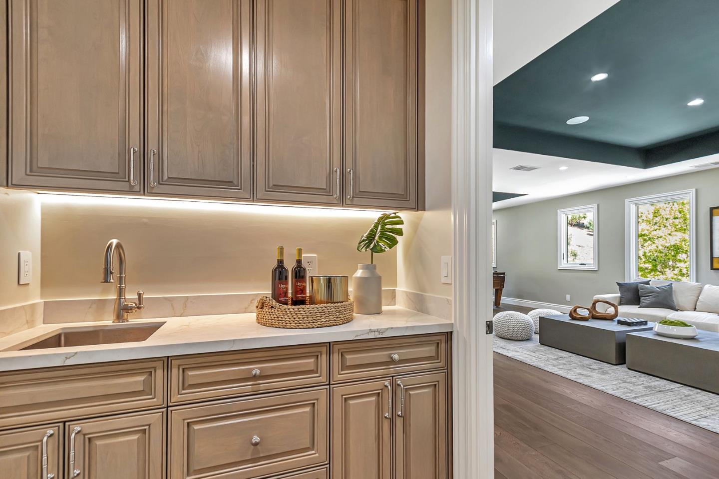 15681 Kennedy Road Los Gatos, CA 95032 - Photo 108 of 155 a kitchen with a sink and cabinets