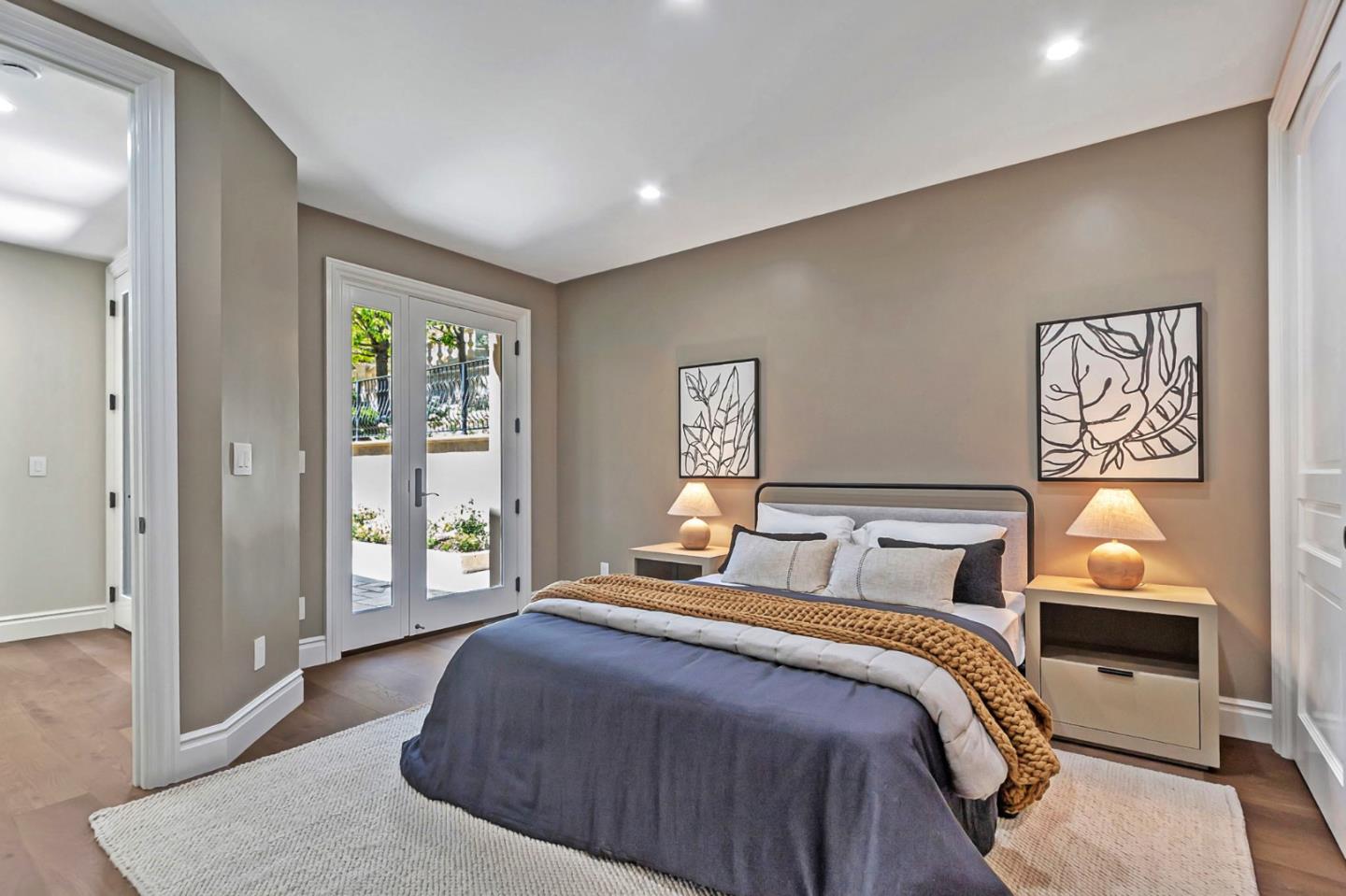 15681 Kennedy Road Los Gatos, CA 95032 - Photo 61 of 155 a bedroom with a balcony a bed and a window