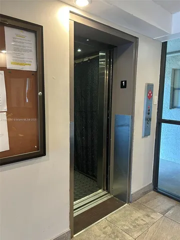 a view of elevator