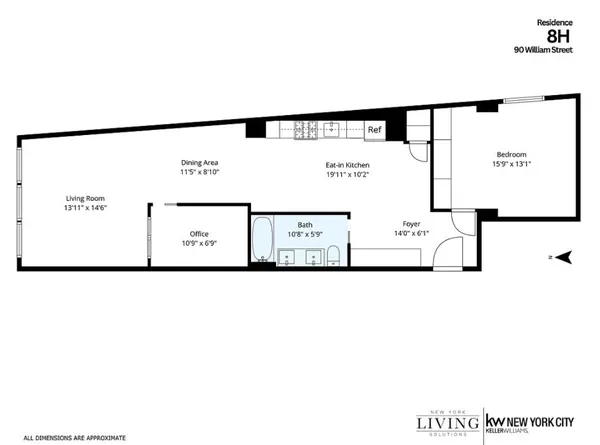 $995,000 | 90 William Street, Unit 8H | Financial District