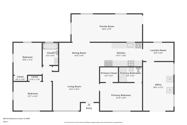 $385,000 | 5852 Southeast Wesley Avenue, Stuart, FL 34997