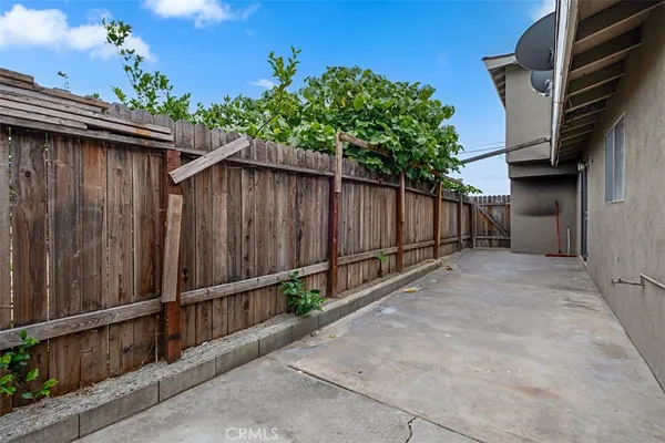 a backyard of a house