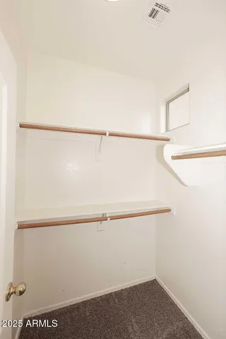 a close view of closet