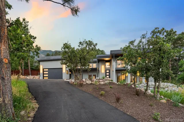 a view of a building with a street