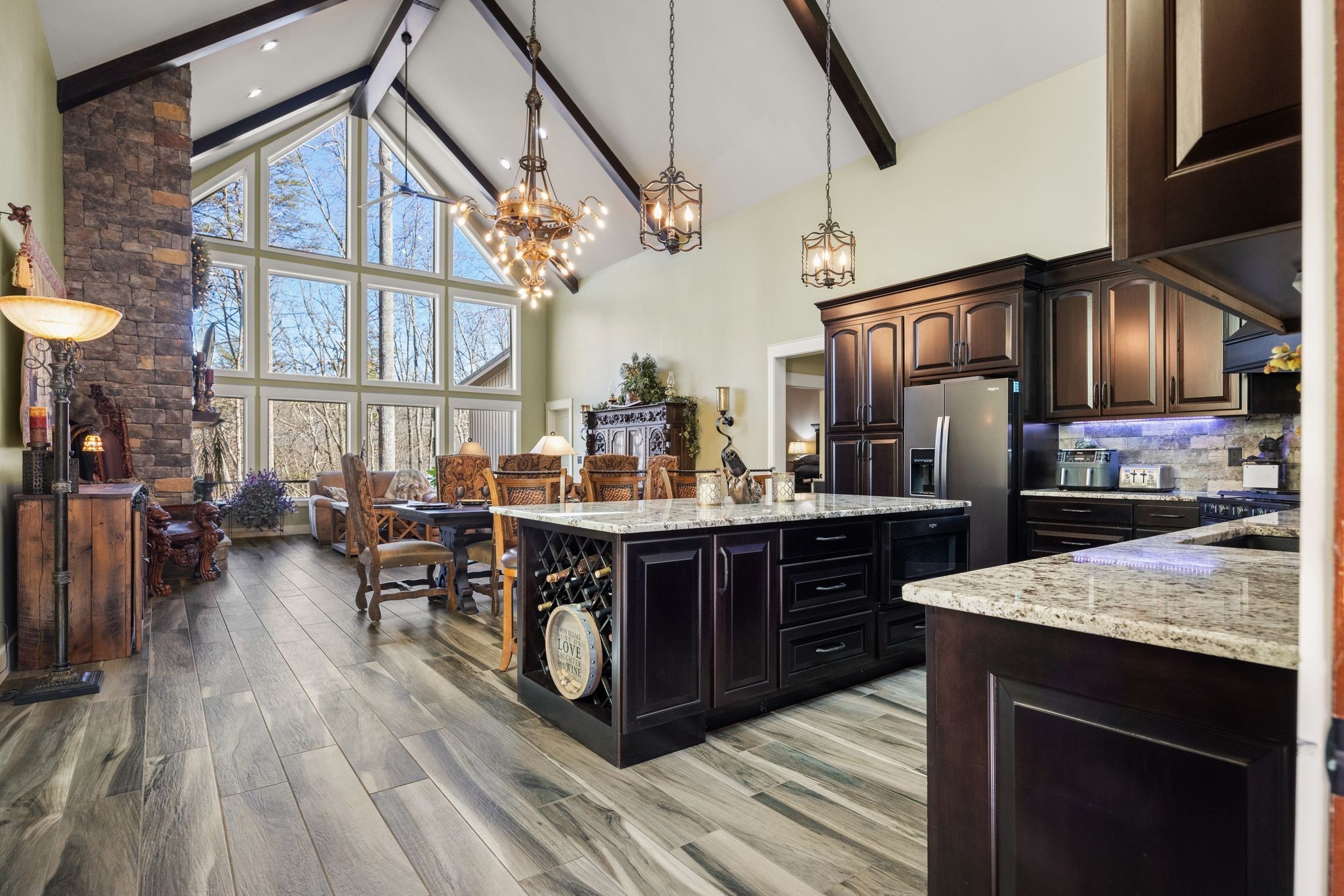 354 Mountain Farms Road Signal Mountain, TN 37377 - Photo 12 of 74 a kitchen with stainless steel appliances granite countertop a stove and cabinets