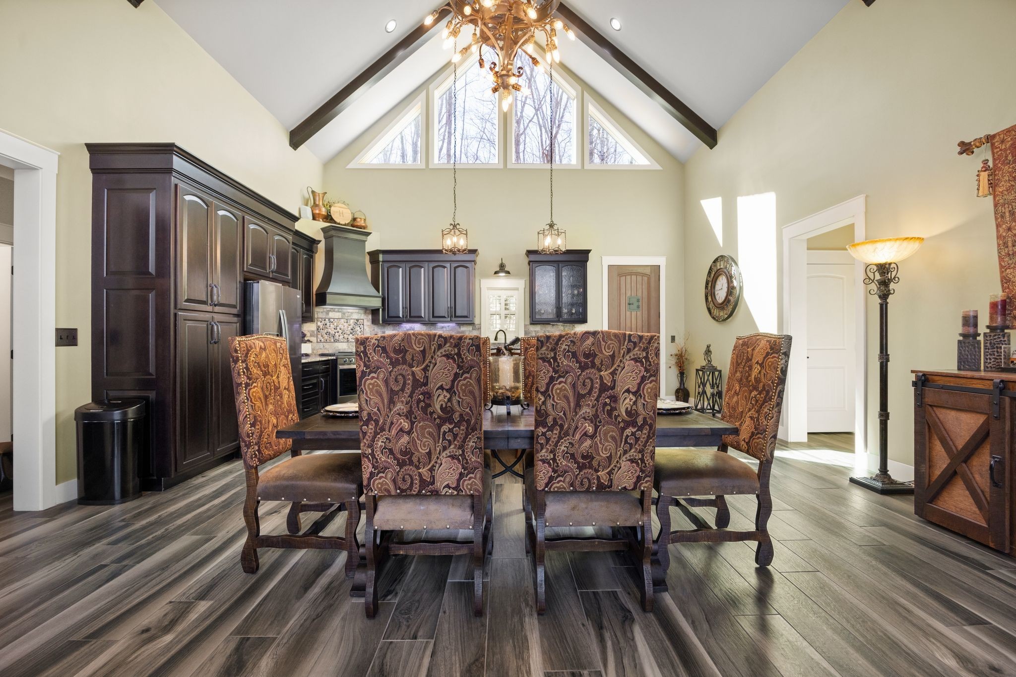354 Mountain Farms Road Signal Mountain, TN 37377 - Photo 16 of 74 a view of a dining room with furniture and wooden floor
