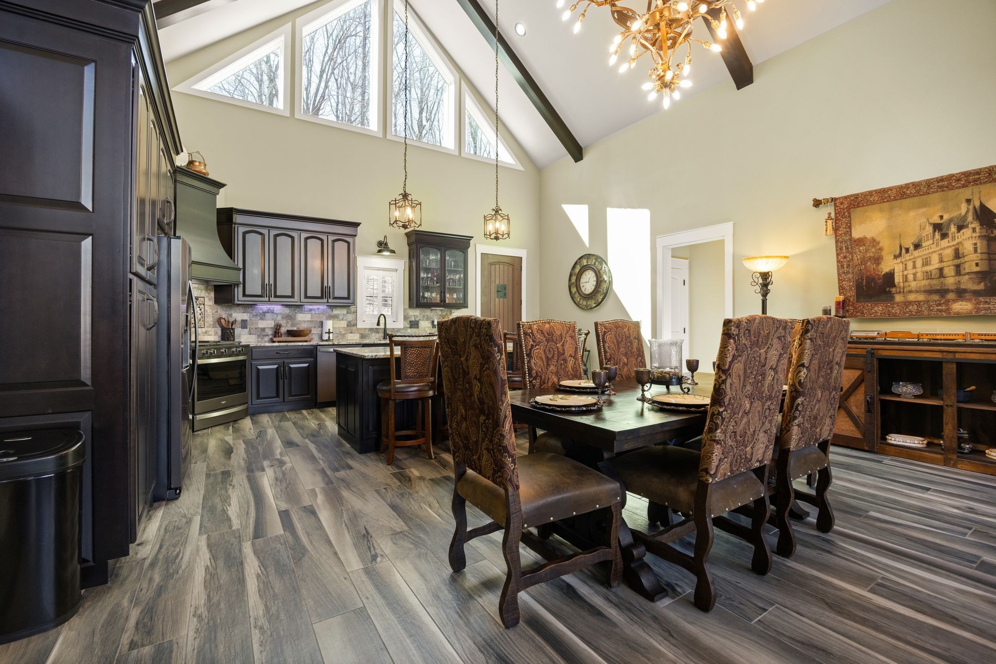 354 Mountain Farms Road Signal Mountain, TN 37377 - Photo 17 of 74 a view of a dining room with furniture and wooden floor