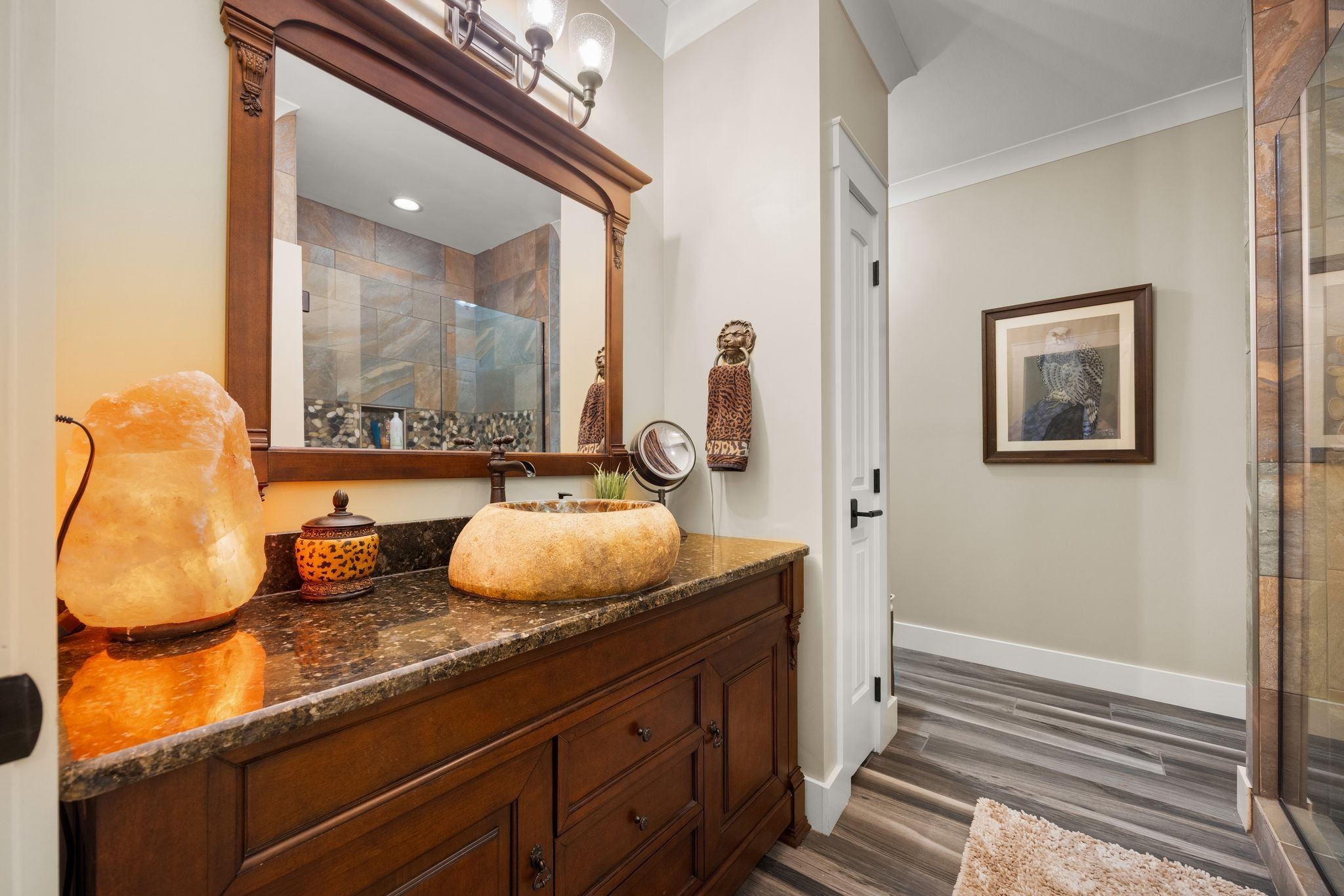 354 Mountain Farms Road Signal Mountain, TN 37377 - Photo 32 of 74 a bathroom with a sink and a mirror