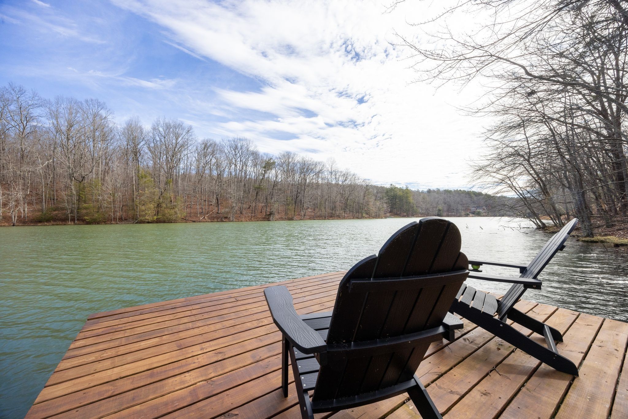 354 Mountain Farms Road Signal Mountain, TN 37377 - Photo 56 of 74 a view of a lake with a deck