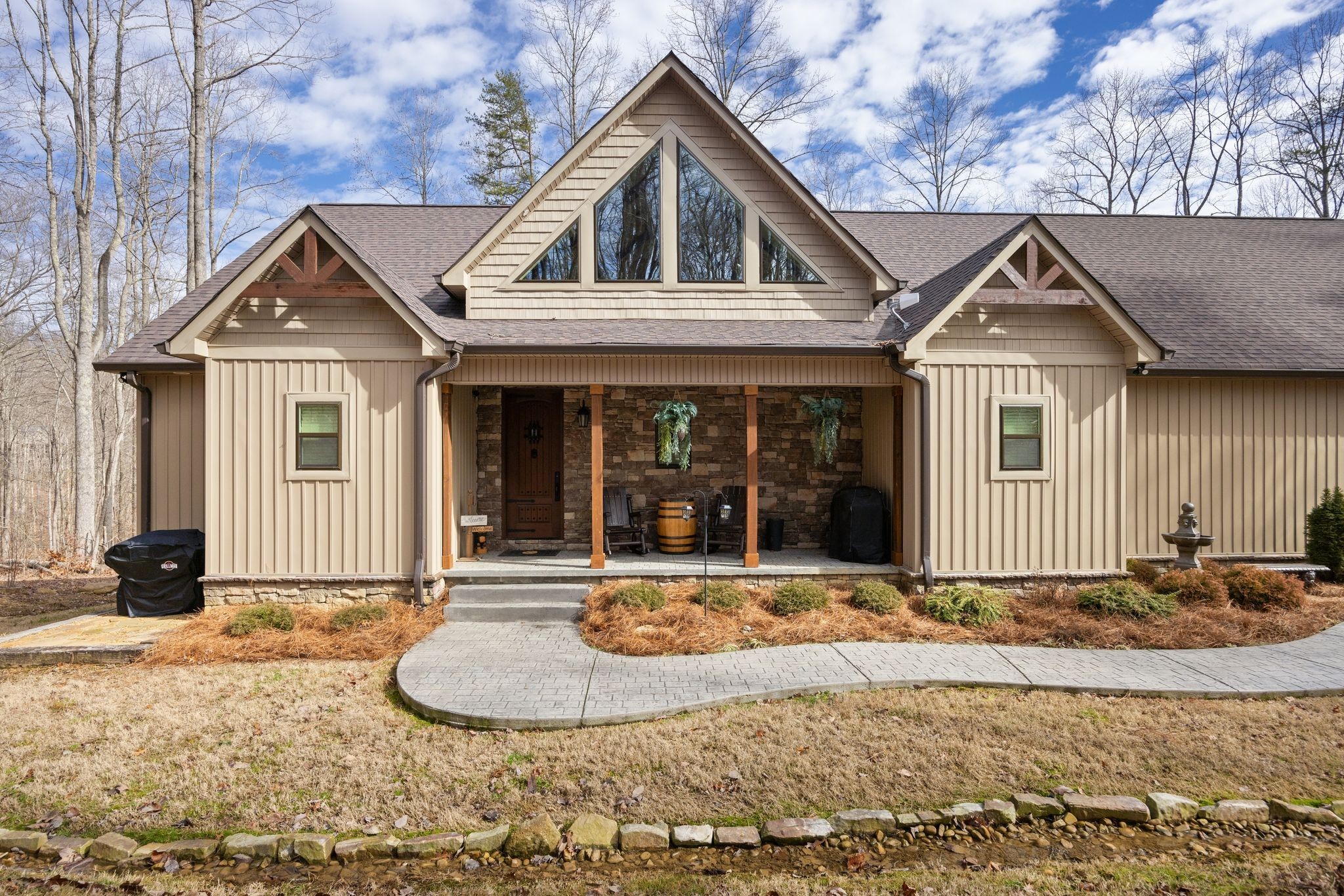 354 Mountain Farms Road Signal Mountain, TN 37377 - Photo 8 of 74 a front view of a house with a yard