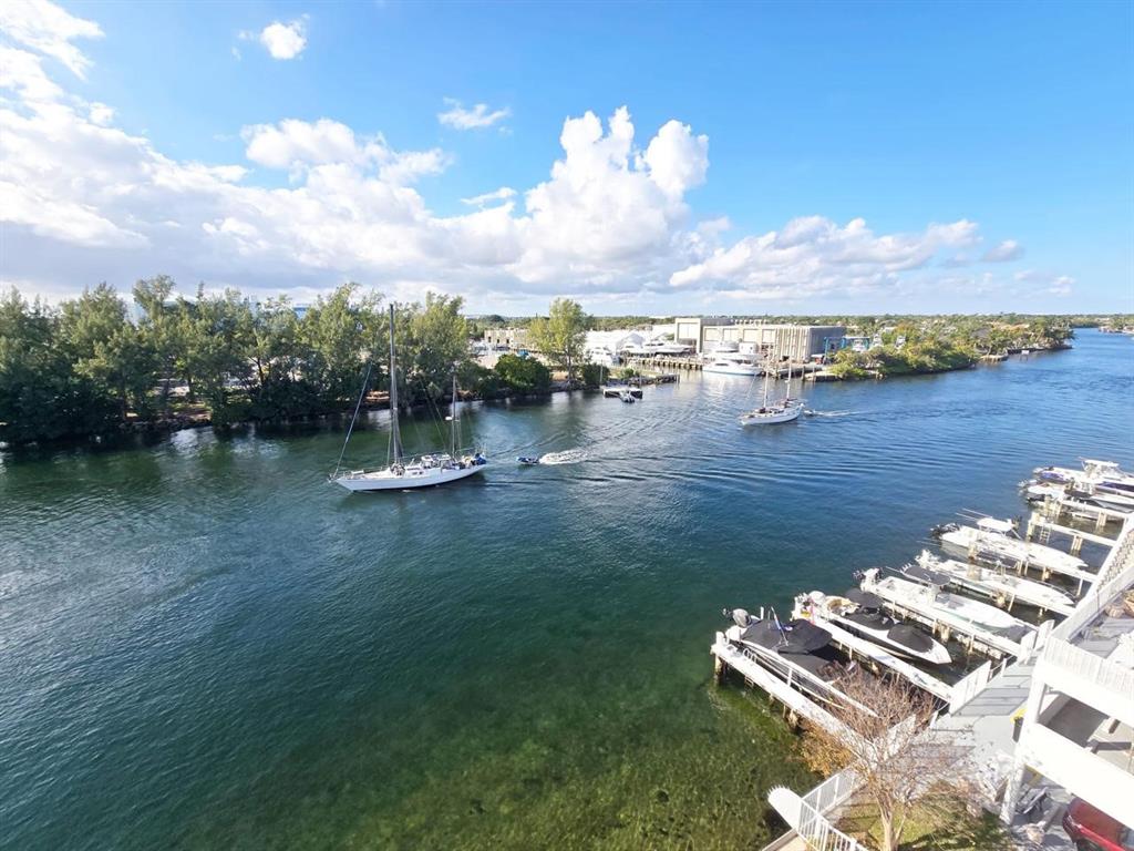 1401 North Riverside Drive, Unit 707 Pompano Beach, FL 33062 - Photo 15 of 32 an aerial view of a house with outdoor space lake view and boat